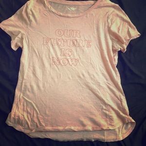 Pale Pink Graphic T-Shirt